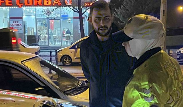 Alkolden ehliyetini kaptıran sürücü, yolu 15 kilometre uzatsa da kurtulamadı