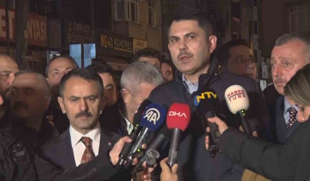 Bakan Kurum: "Gebze’de bugün itibariyle 16 bina tahliye edildi"