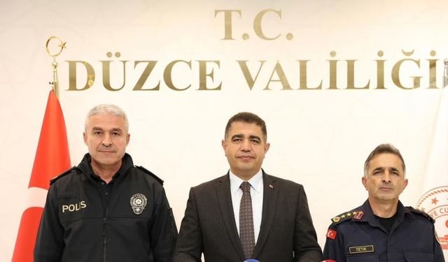 Düzce’de suç oranı her geçen yıl azalıyor