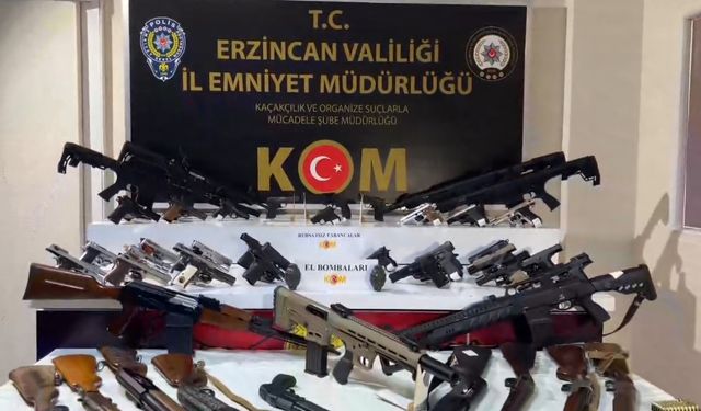 Erzincan merkezli 35 ilde silah ticareti operasyonu: 9 tutuklama