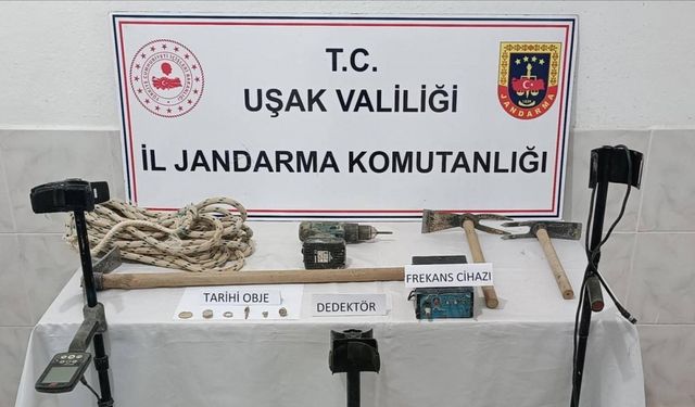Jandarmadan kaçak kazıya suçüstü
