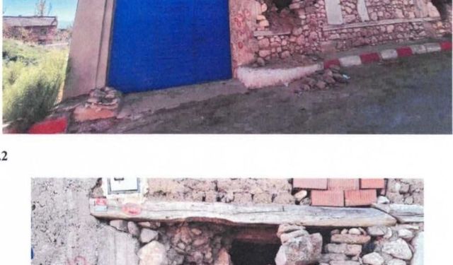 Köydeki bir evin temelindeki tarihi taşı yerinden söken muhtar tutuklandı