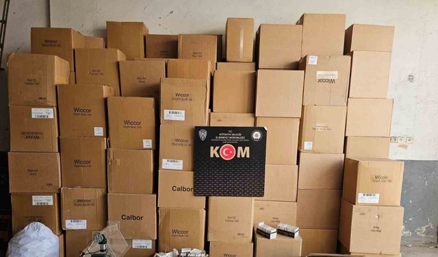 Kütahya’da 688 bin 640 adet makaron ele geçirildi