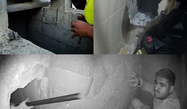 Mersin’de havalandırma boşluğunda nefes kesen kurtarma operasyonu