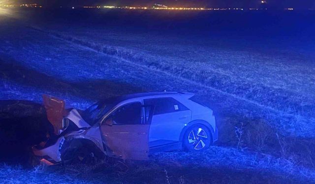 Muş’ta otomobil yola çıkan ineğe çarptı