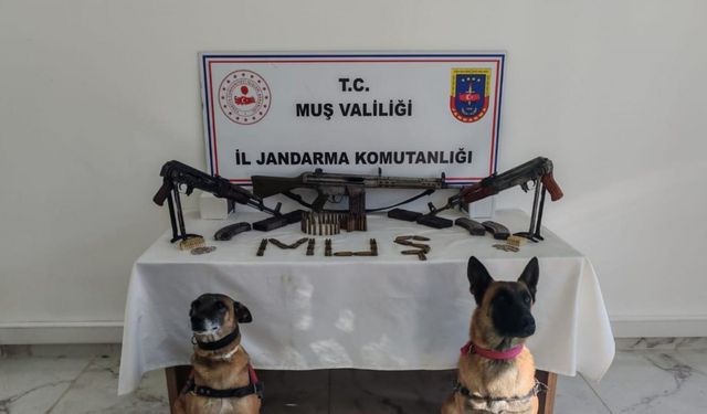 Muş’ta ruhsatsız 3 uzun namlulu silah ele geçirildi