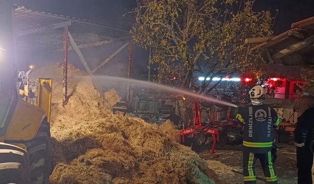 Samanlık yangını korkuya neden oldu