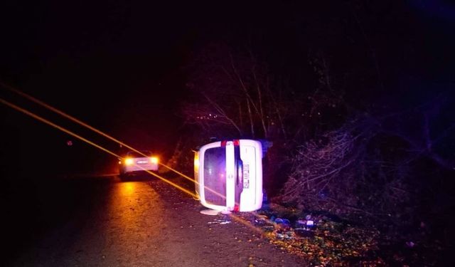 Tokat’ta otomobil kontrolden çıktı: 1 yaralı