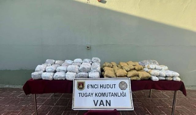 Van sınır hattında 109 kilogram uyuşturucu ele geçirildi