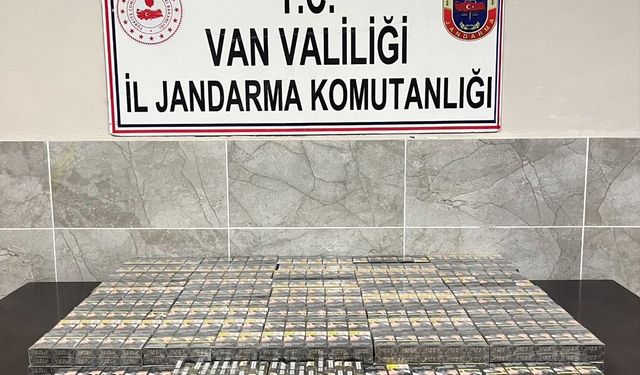 Van’da 3 bin 75 paket kaçak sigara ele geçirildi