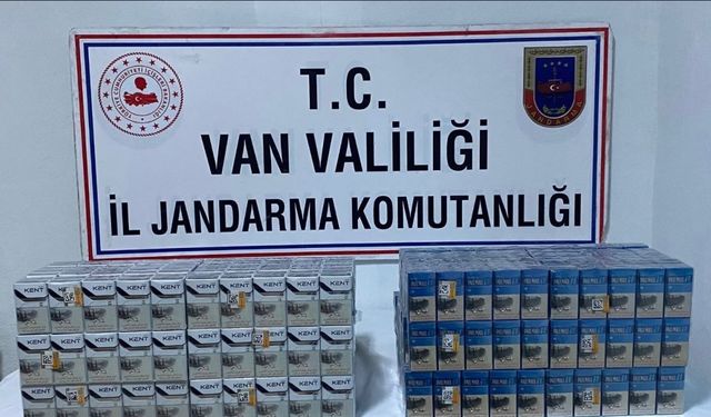 Van’da gümrük kaçağı sigara ve malzeme ele geçirildi
