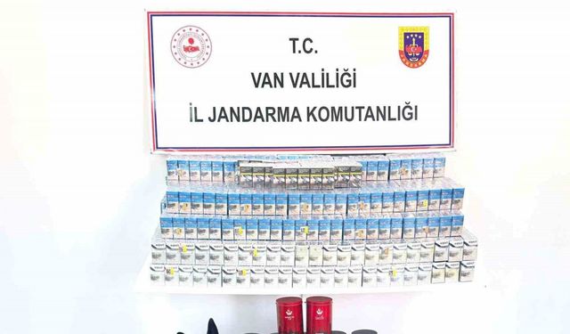 Van’da kaçak sigara ve çay ele geçirildi
