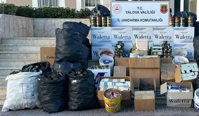 Yalova’da jandarmadan kaçak tütün operasyonu