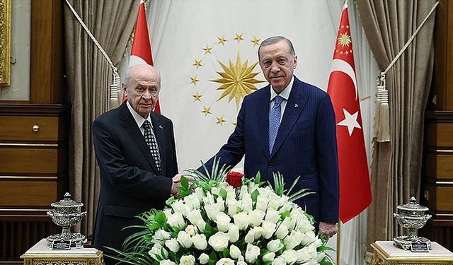 Erdoğan ile Bahçeli görüşmesi sona erdi