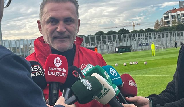 Bursaspor Teknik Direktörü Tam: Mağlubiyeti ağzımıza bile almak istemiyoruz