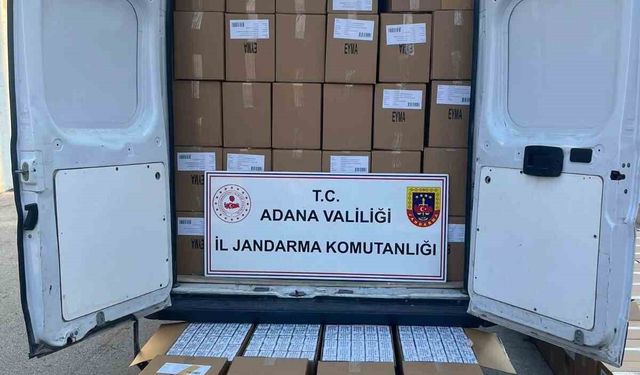 Adana'da 2 milyon 270 bin adet kaçak makaron ele geçirildi