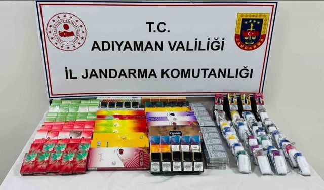 Adıyaman’da kaçak sigara operasyonu: 1 gözaltı