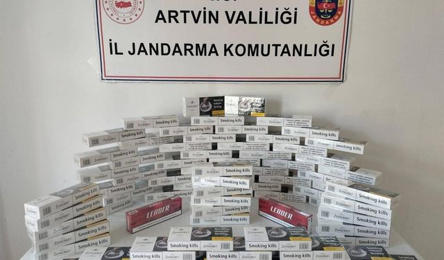 Artvin’de jandarmadan kaçakçılığa darbe