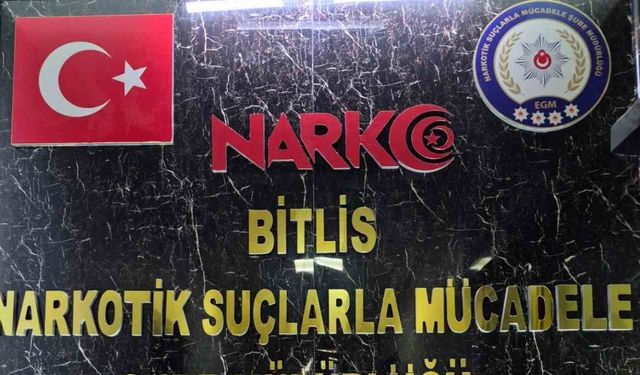Bitlis’te 3 kilo 210 gram metamfetamin ele geçirildi