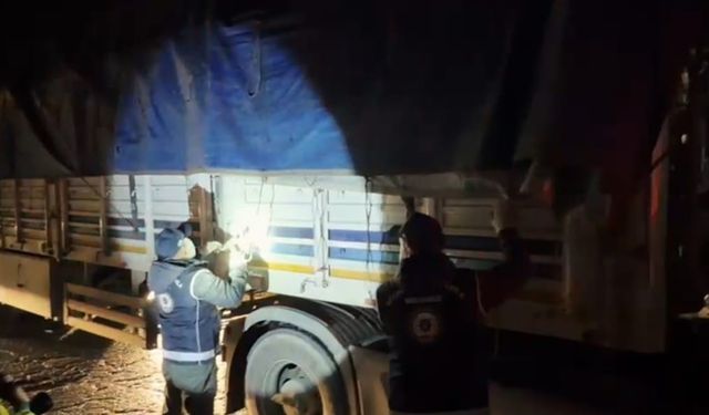 Bitlis’te tır dorsesinde 31 göçmen yakalandı