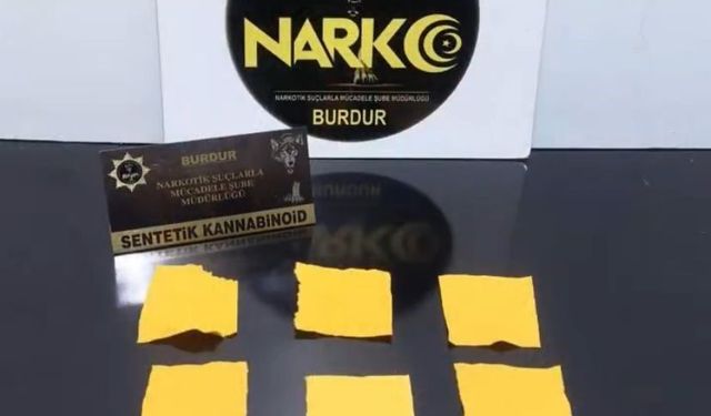 Burdur'da polis ekiplerinden uyuşturucu operasyonu