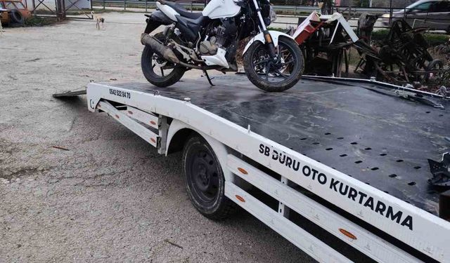 Çocukların motosiklet yolculuğu acı sonla bitti