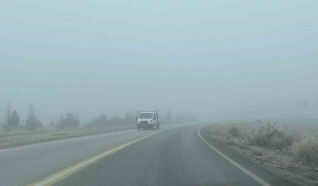 Çorum’da sis etkili oldu