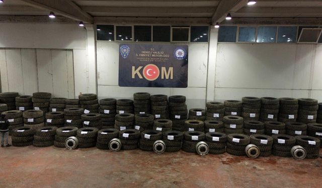 Denizli'de piyasa değeri 3 milyon TL olan kaçak mala el konuldu