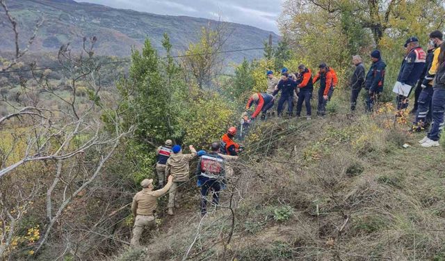 Düştüğü çalılık mezarı oldu