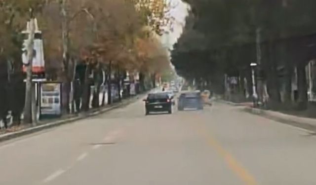 Elazığ’da trafikte makas atan sürücü kameraya yansıdı