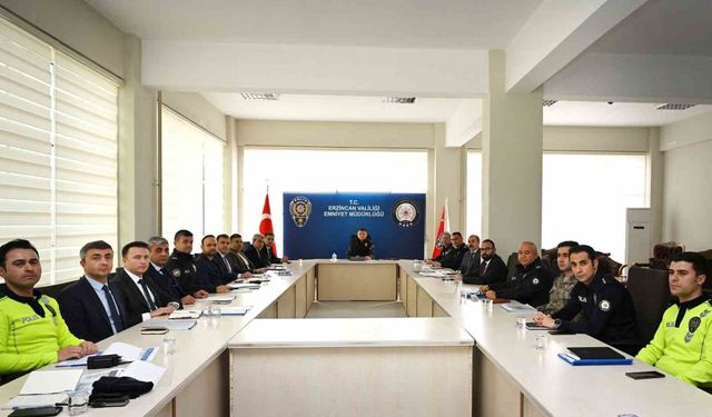 Erzincan'da yeni yıl tedbirleri masaya yatırıldı