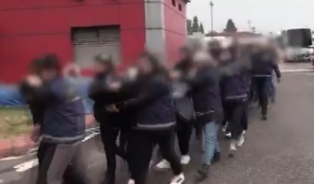 Gaziantep’te fuhuş operasyonunda 14 şahıs tutuklandı, duvardaki yazılar şoke etti