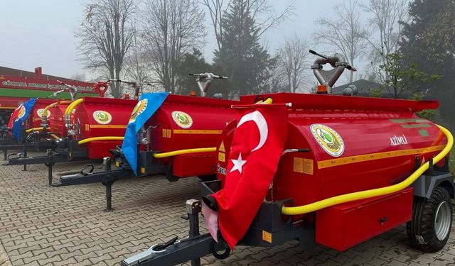 Gölyaka’da köylülere su tankeri