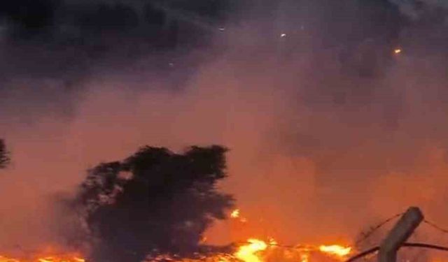 Hatay’da otluk alanda çıkan yangın kısa sürede söndürüldü