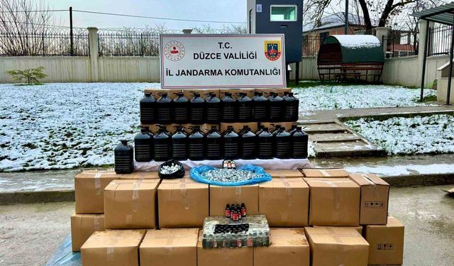 Jandarmadan yeni yıl öncesi kaçak alkol operasyonu