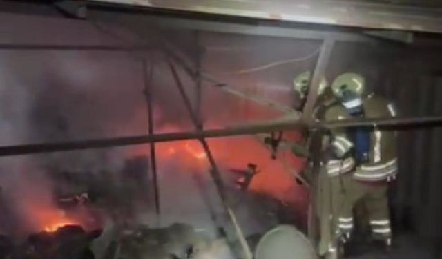 Kahramanmaraş'ta iş yeri yangını