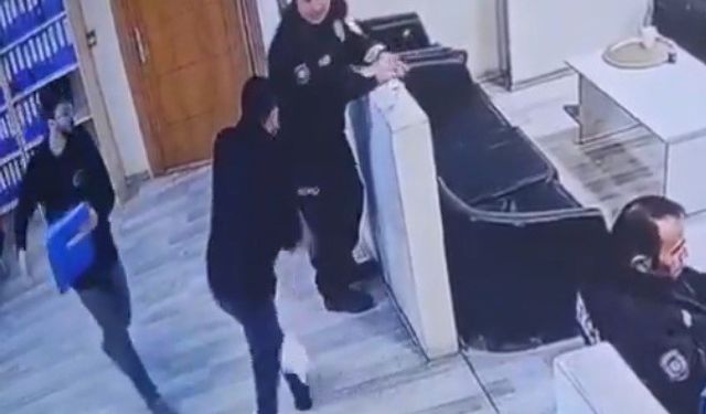 Kartal’da polis merkezinde bir şahıs bekçiye saldırarak silahını almaya çalıştı