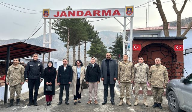 Kaymakam Arıkan jandarma personeliyle bir araya geldi