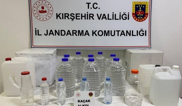 Kırşehir’de kaçak alkol operasyonu: 62 litre kaçak alkol ele geçirildi