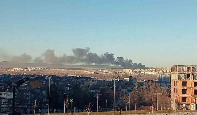 Kütahya’da şantiye yangını