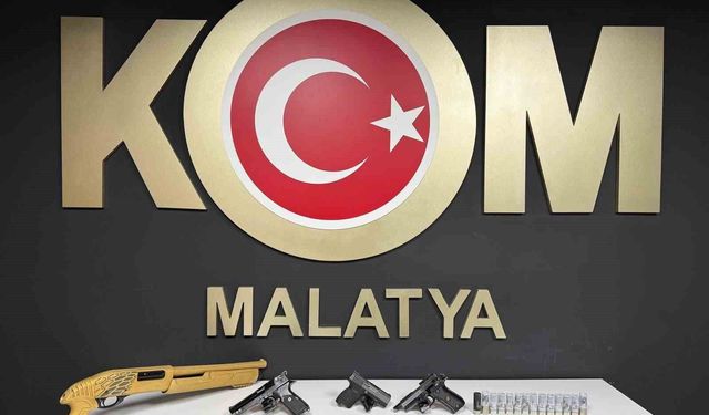Malatya'da ruhsatsız silah operasyonu: 1 gözaltı