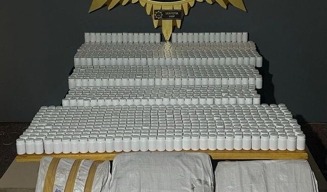 Malatya'da uyuşturucu operasyonu: 75 bin 376 adet sentetik ecza ele geçirildi