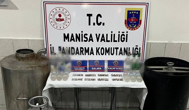 Manisa’da jandarmadan sahte içki operasyonu