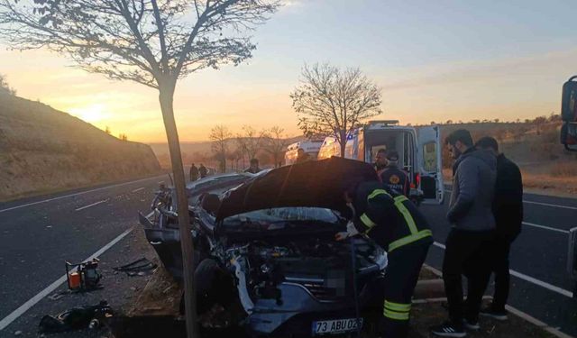 Mardin’de otomobil ile tırın çarpıştığı kazada 1 kişi öldü, 2 kişi yaralandı