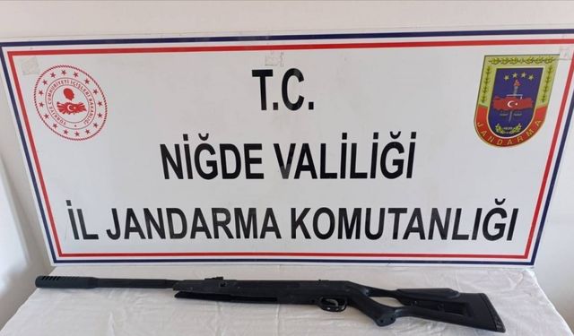 Niğde’de yasadışı silah operasyonu: 3 şüpheli hakkında adli işlem