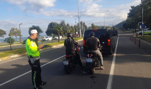 Ordu’da bir haftada yaklaşık 17 bin araç ve sürücüsü denetlendi