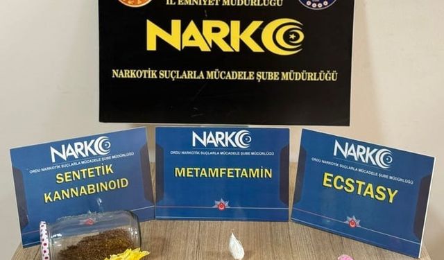 Ordu'da uyuşturucu operasyonlarında 1 tutuklama