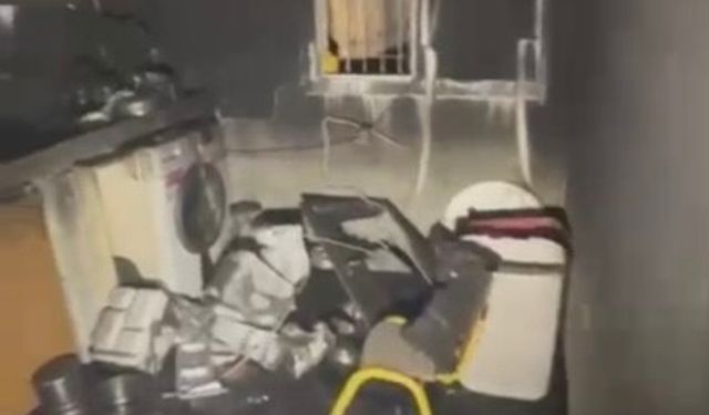 Osmaniye'de müstakil evde çıkan yangın söndürüldü