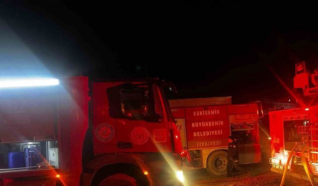 Sabaha kadar süren yangında çiftlik kül oldu