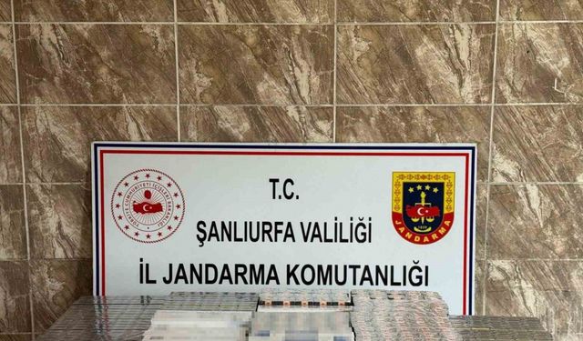 Şanlıurfa’da 7 bin 958 paket kaçak sigara ele geçirildi